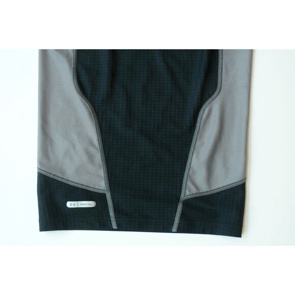 Under Armour Metal sleeveless gym Shirt black Gray Tank Top Athletic Gym MED - Picture 2 of 6